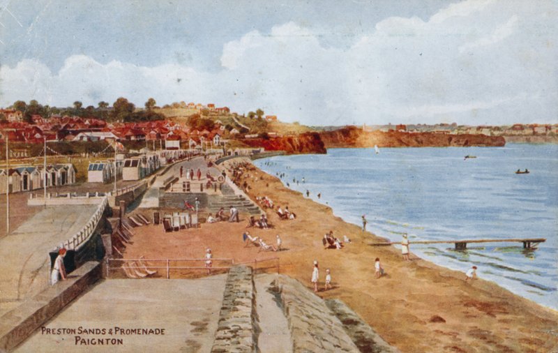 Preston Sands e passeio, Paignton de Alfred Robert Quinton