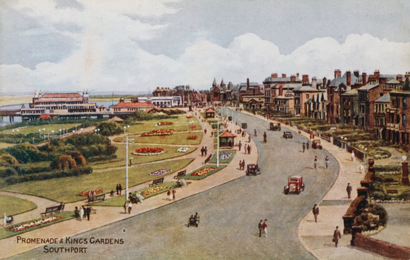 Promenade e Kings Gardens, Southport de Alfred Robert Quinton