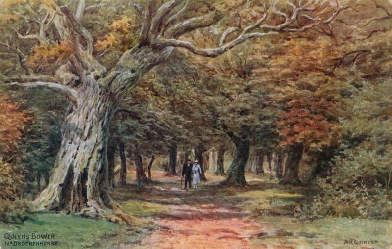 Bower da rainha perto de Brockenhurst de Alfred Robert Quinton