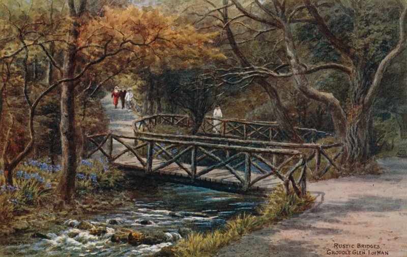 Pontes rústicas, Groudle Glen, eu do homem de Alfred Robert Quinton