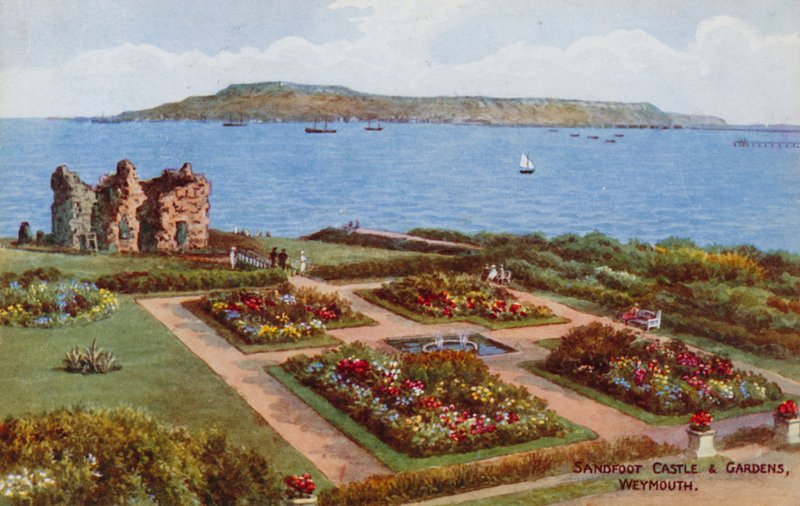 Castelo Sandfoot e jardins, Weymouth de Alfred Robert Quinton