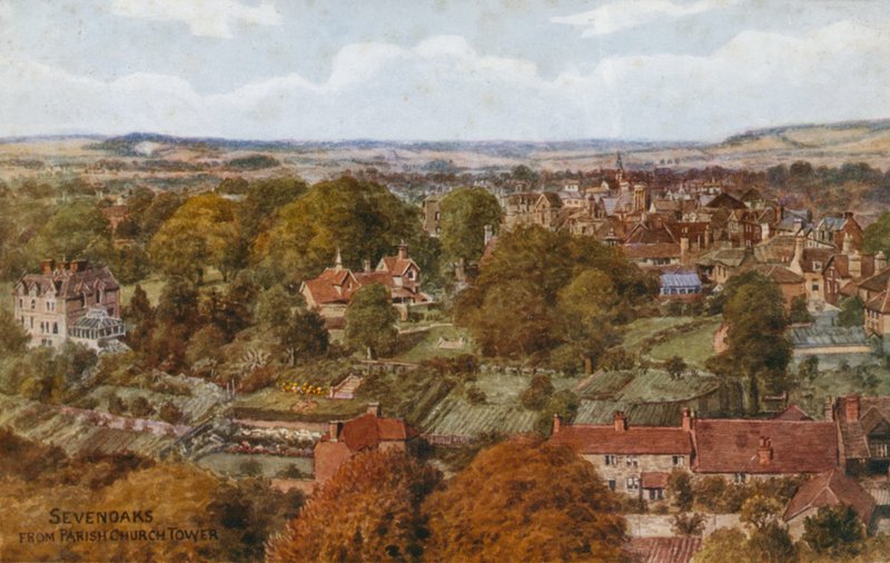 Sevenoaks da torre da igreja paroquial de Alfred Robert Quinton