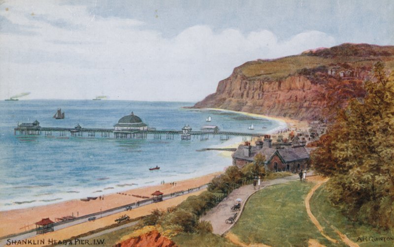 Cabeça de Shanklin e cais, IW de Alfred Robert Quinton