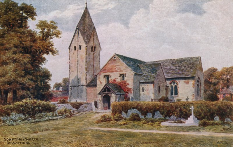 Igreja Sompting perto de Worthing de Alfred Robert Quinton