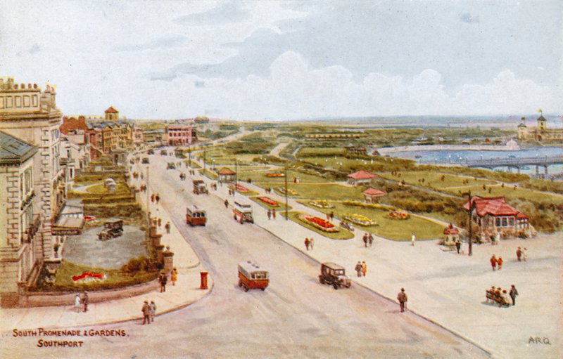 Passeio sul e jardins, Southport de Alfred Robert Quinton