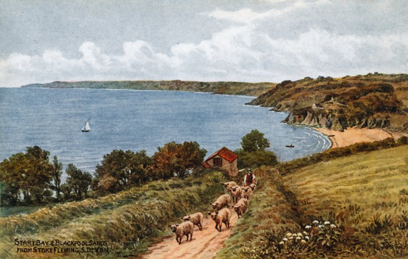 Start Bay e Blackpool Sands, de Stoke Fleming, S Devon de Alfred Robert Quinton