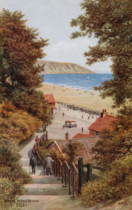 Passos para a praia, Filey de Alfred Robert Quinton