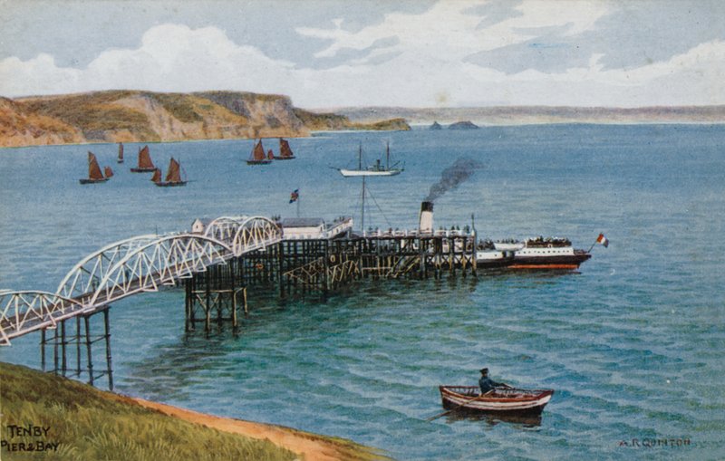 Tenby, Pier e Bay de Alfred Robert Quinton