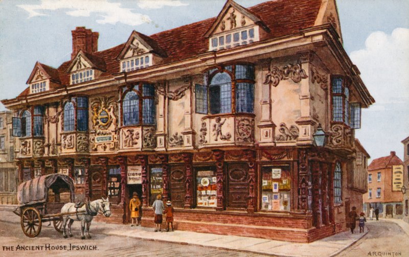 A, antiga, casa, Ipswich de Alfred Robert Quinton