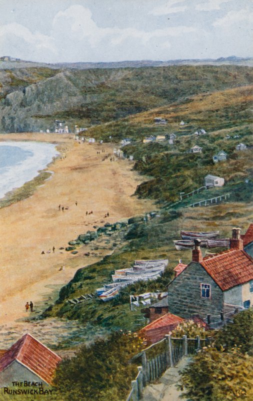 A praia, baía de Runswick de Alfred Robert Quinton