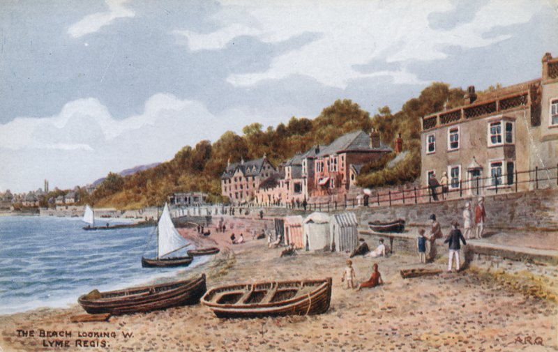 A praia olhando W, Lyme Regis de Alfred Robert Quinton