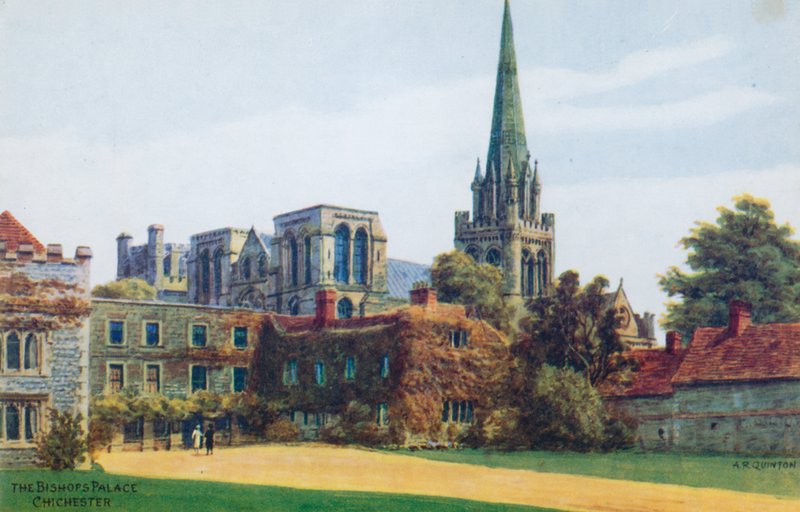 O Palácio dos Bispos, Chichester de Alfred Robert Quinton