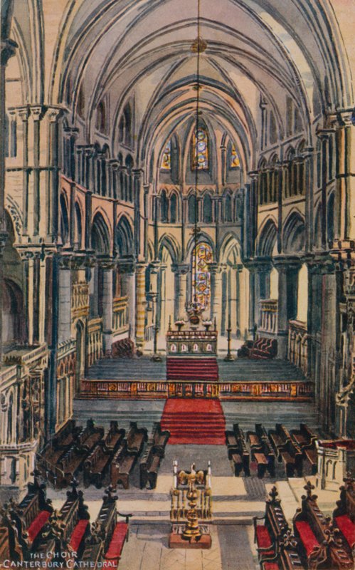 O Coro Catedral de Canterbury de Alfred Robert Quinton