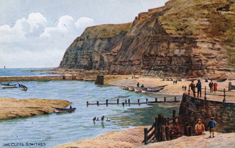 Os penhascos, staithes de Alfred Robert Quinton