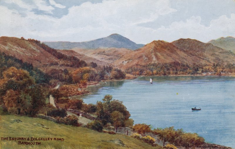 O estuário e Dolgelley Road, Barmouth de Alfred Robert Quinton