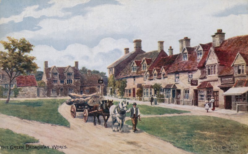 O verde, Broadway, Worcestershire de Alfred Robert Quinton