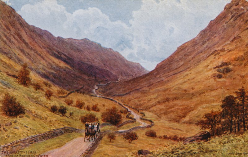 A passagem de Kirkstone, perto dos irmãos da água de Alfred Robert Quinton