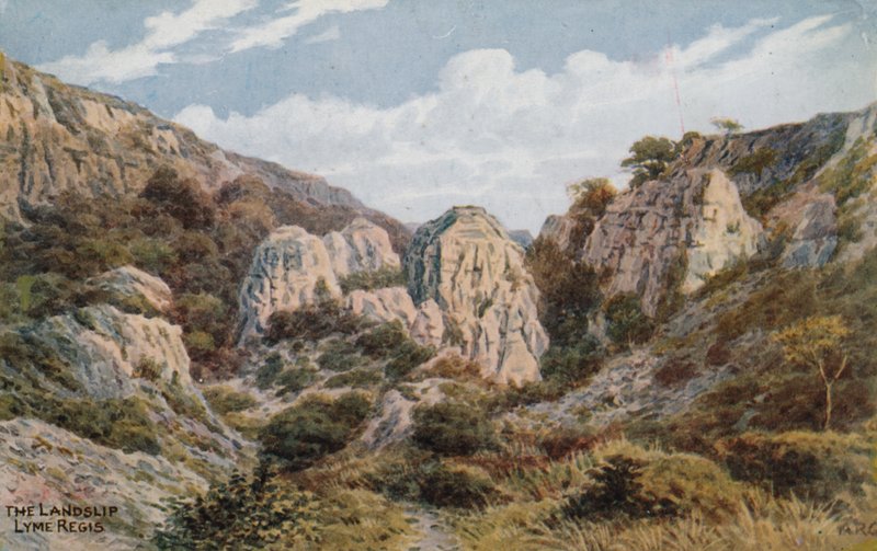 O desmoronamento, Lyme Regis de Alfred Robert Quinton