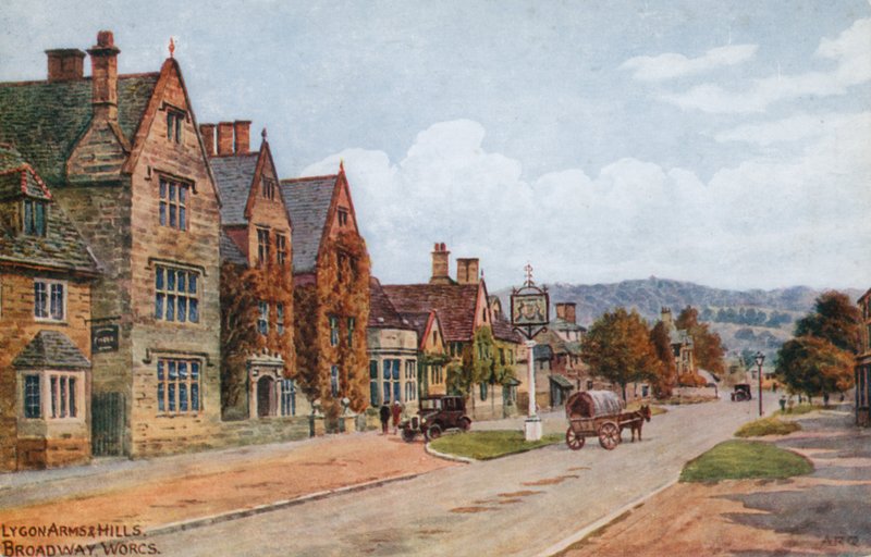 O Lygon Arms, Broadway, Worcestershire de Alfred Robert Quinton