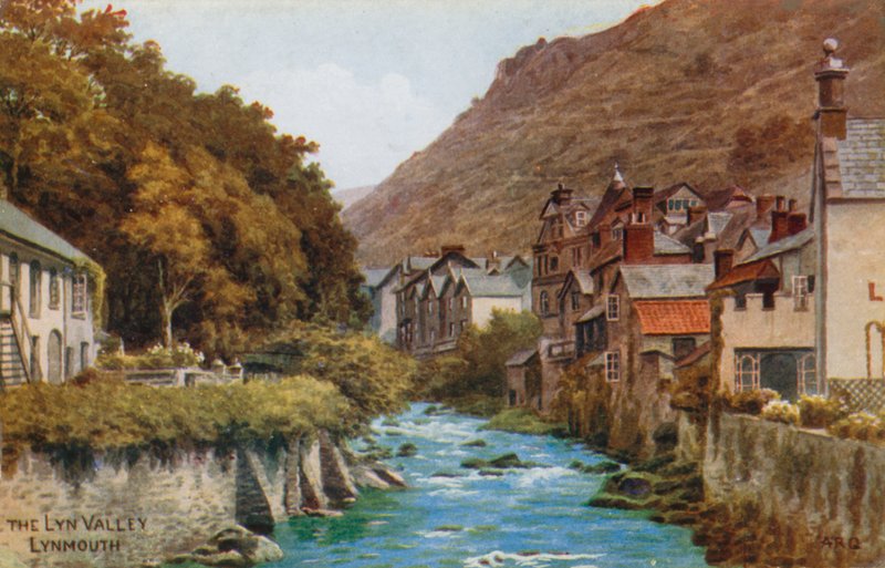 O Lyn Valley, Lynmouth de Alfred Robert Quinton