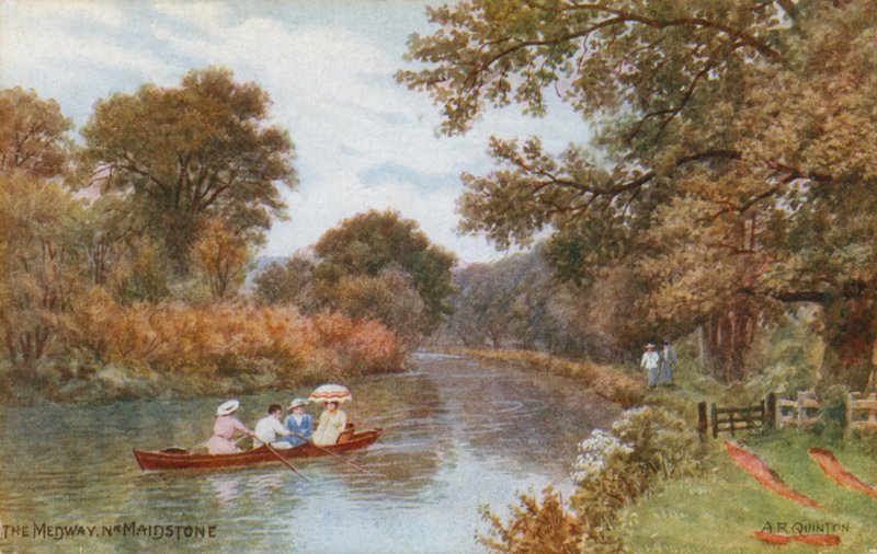 O Medway perto de Maidstone de Alfred Robert Quinton