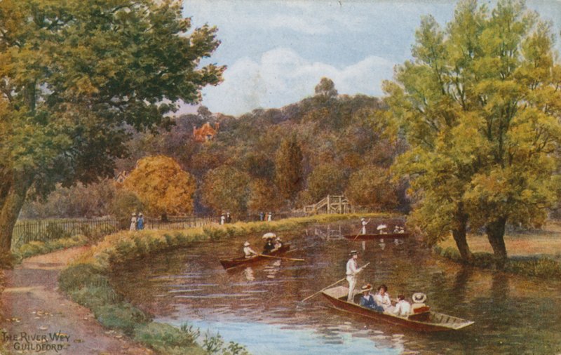 O rio Wey, Guildford de Alfred Robert Quinton