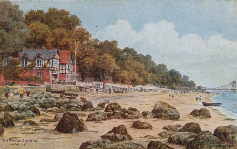As areias, vista para o mar, eu de Wight de Alfred Robert Quinton