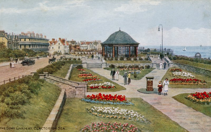 Os jardins afundados, Clacton-on-Sea de Alfred Robert Quinton