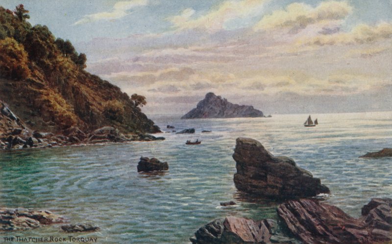 The Thatcher Rock, Torquay de Alfred Robert Quinton