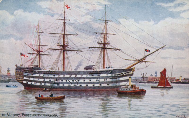 A vitória, Porto de Portsmouth de Alfred Robert Quinton