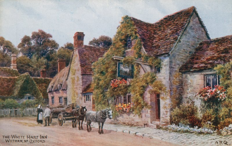 O White Hart Inn, Wytham perto de Oxford de Alfred Robert Quinton