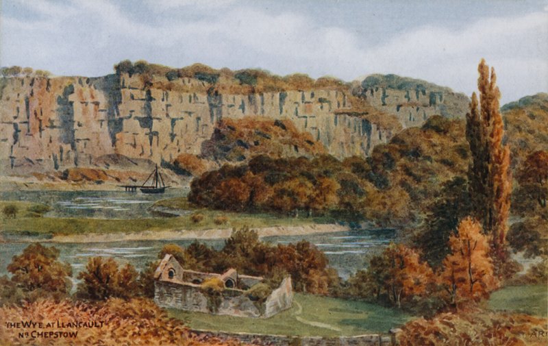 O Wye em Llancault, Nr Chepstow de Alfred Robert Quinton