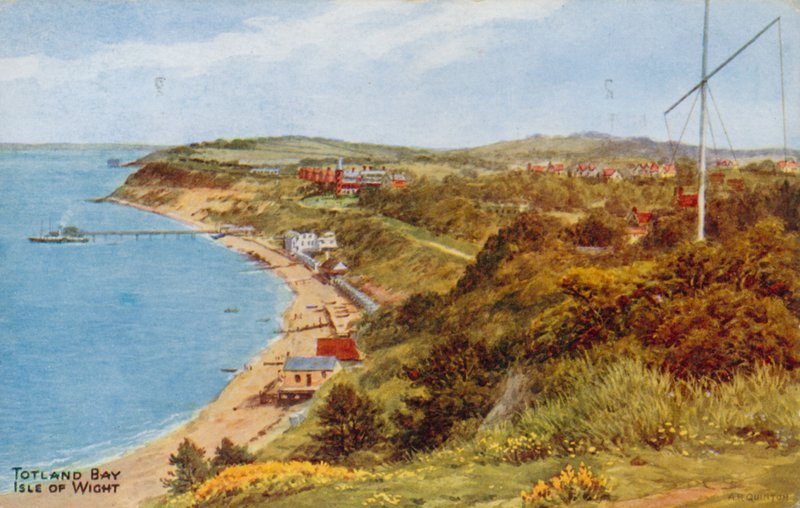 Baía de Totland, ilha de Wight de Alfred Robert Quinton
