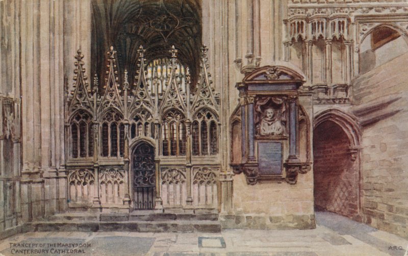 Trancept do martírio, Catedral de Canterbury de Alfred Robert Quinton