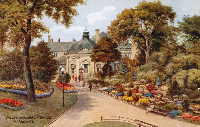 Entrada dos jardins do vale, Harrogate de Alfred Robert Quinton