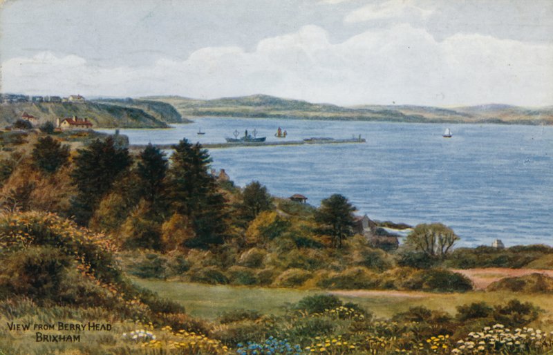 Vista, de, baga, cabeça, Brixham de Alfred Robert Quinton