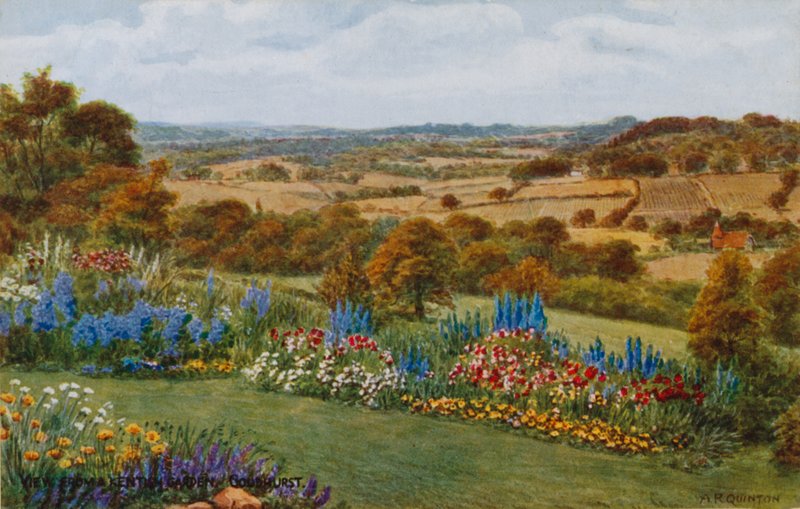 Vista de um jardim de Kentism, Goudhurst de Alfred Robert Quinton