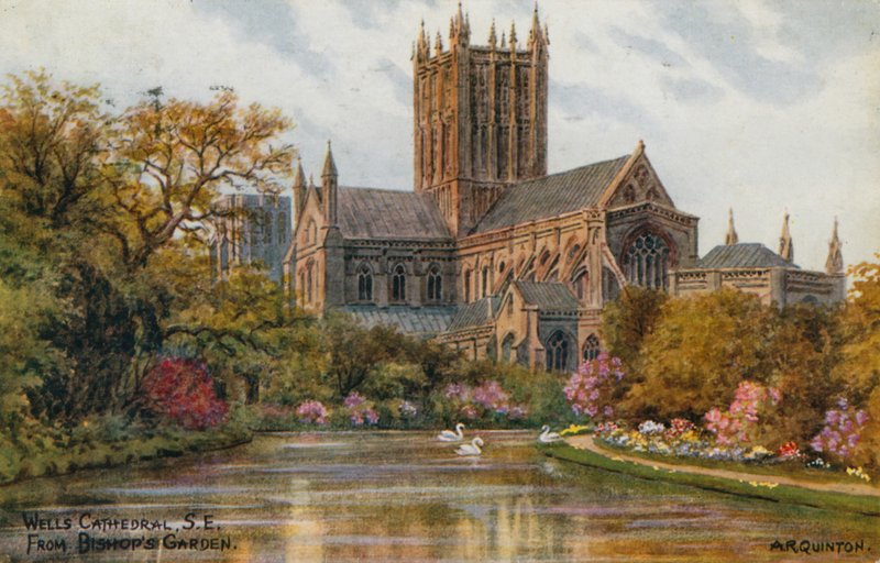 Wells Cathedral South East do Jardim do Bispo de Alfred Robert Quinton
