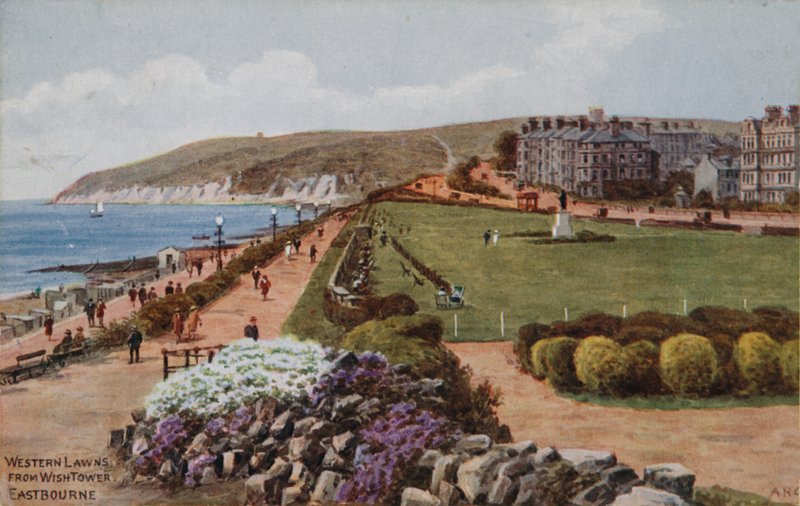 Gramados Ocidentais, de Wish Tower, Eastbourne de Alfred Robert Quinton