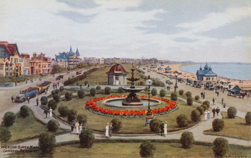 Weston-Super-Mare, Jardins, Praia R de Alfred Robert Quinton