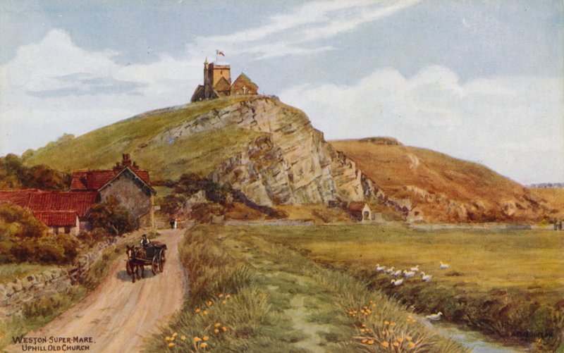 Weston-Super-Mare, igreja velha em cima de Alfred Robert Quinton