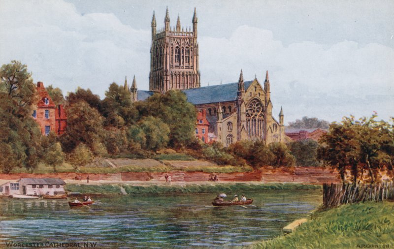 Catedral de Worcester, NW de Alfred Robert Quinton