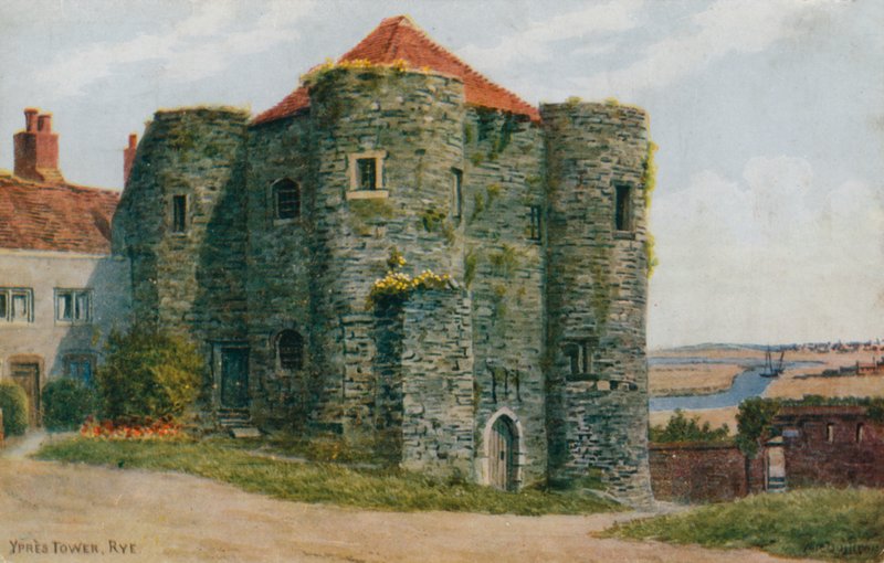 Ypres Tower, Rye (cor litho) de Alfred Robert Quinton