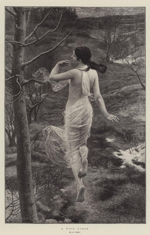 Uma ninfa da madeira de Alfred Seifert