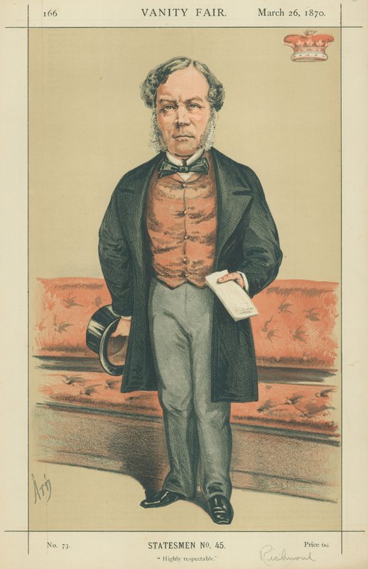 Visconde Ranelagh, Altamente respeitável, 26 de março de 1870, desenho animado da Vanity Fair de Alfred Thompson