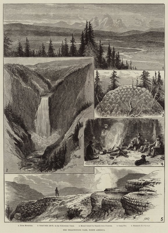 O parque yellowstone, américa do norte de Alfred W. Cooper