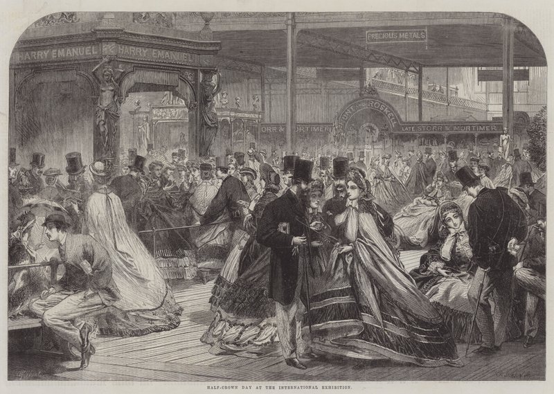 Dia da Meia Coroa na Exposição Internacional de Alfred William Hunt
