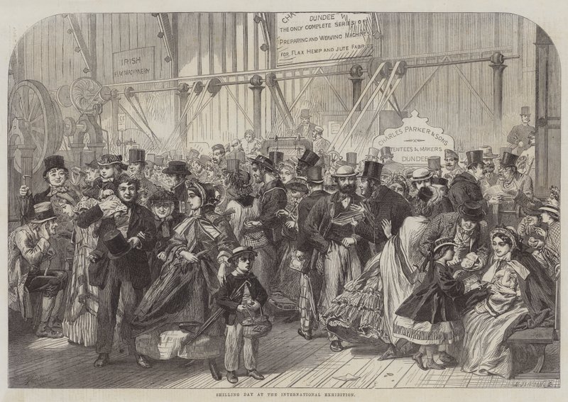 Dia do Xelim na Exposição Internacional de Alfred William Hunt