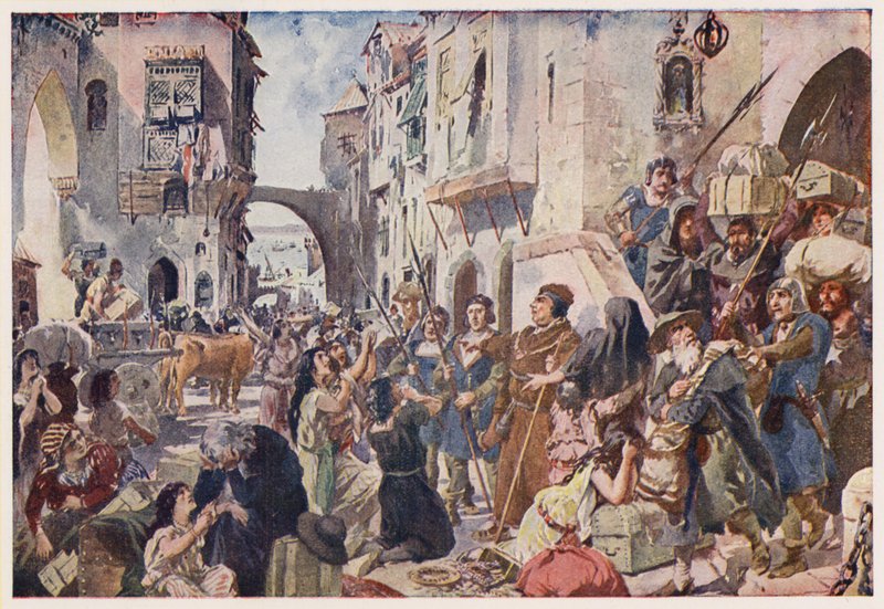 Expulsão dos judeus de Portugal de Alfredo Roque Gameiro