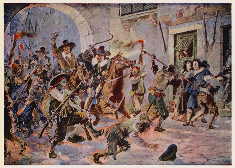 Motins em Lisboa durante o reinado de D. Afonso VI de Portugal de Alfredo Roque Gameiro